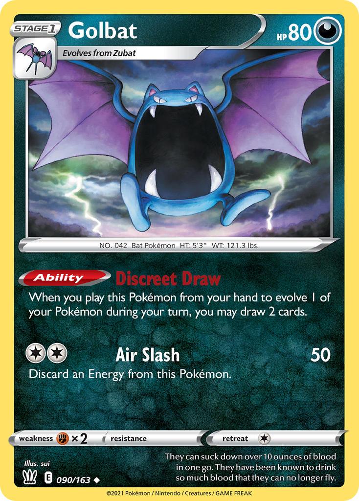 2021 Pokemon Trading Card Game Battle Styles Price List 90 Golbat