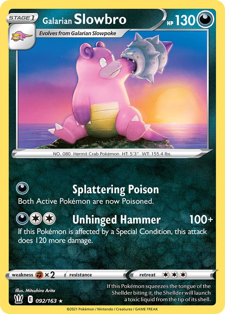 2021 Pokemon Trading Card Game Battle Styles Price List 92 Galarian Slowbro