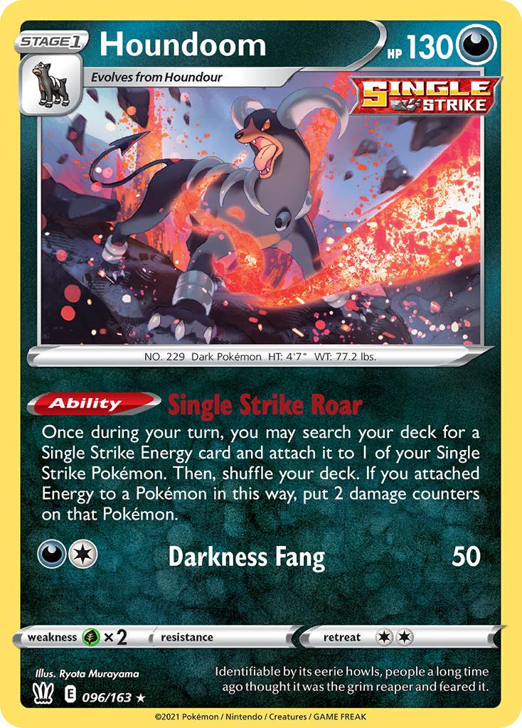 2021 Pokemon Trading Card Game Battle Styles Price List 96 Houndoom