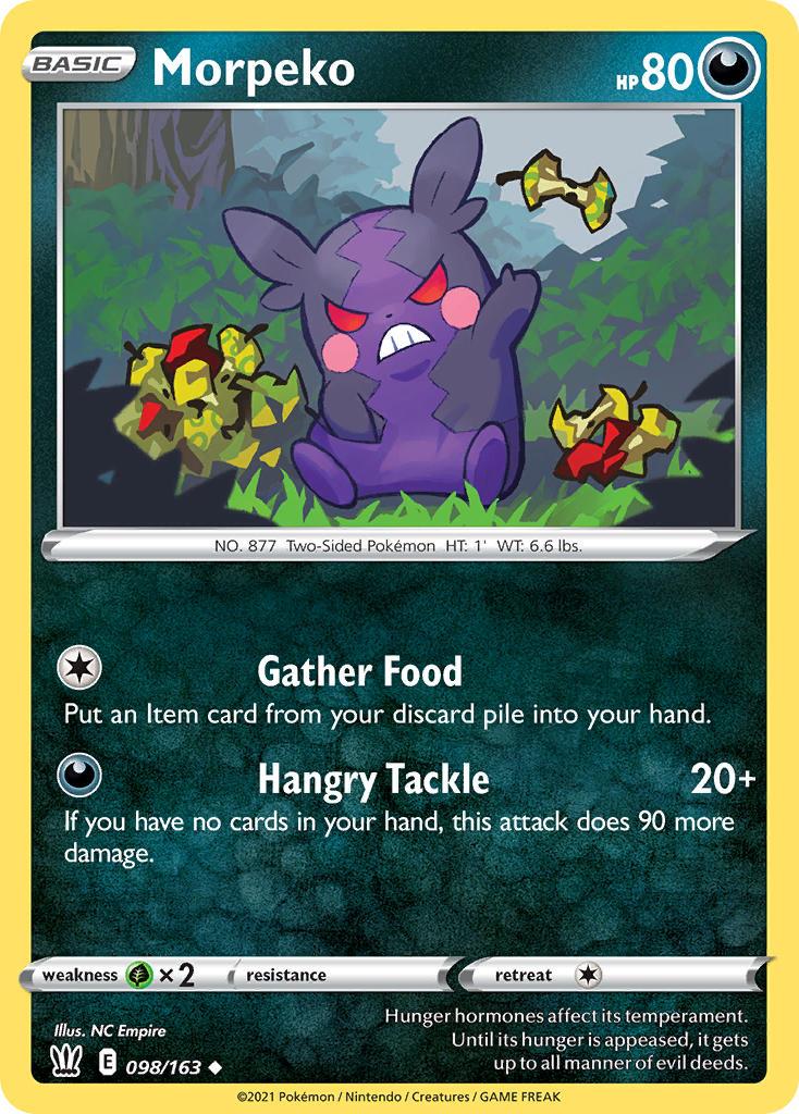 2021 Pokemon Trading Card Game Battle Styles Price List 98 Morpeko