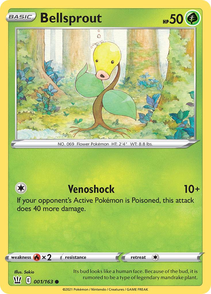 2021 Pokemon Trading Card Game Battle Styles Set List 1 Bellsprout