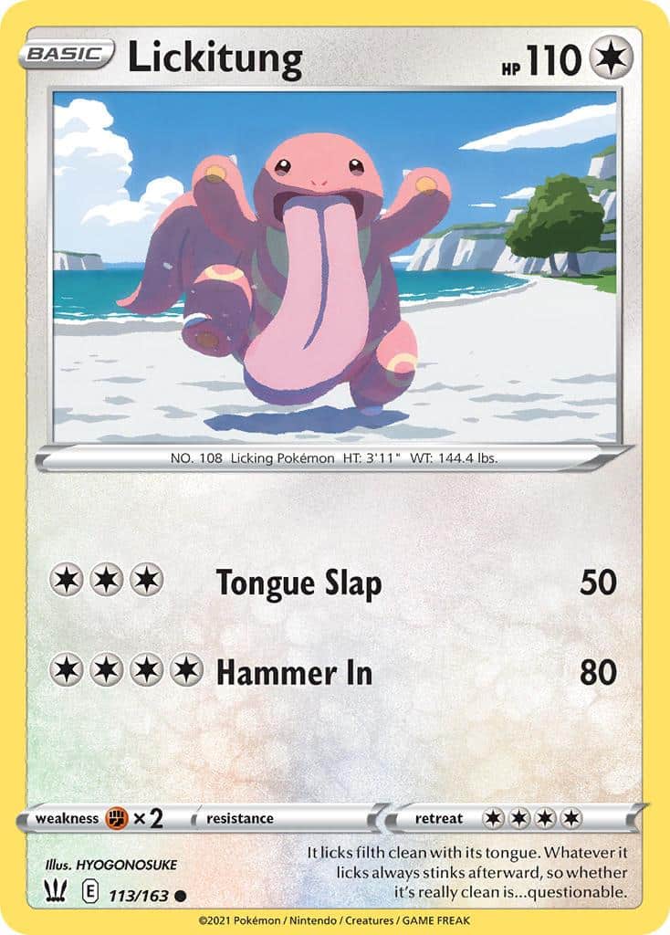 2021 Pokemon Trading Card Game Battle Styles Set List 113 Lickitung