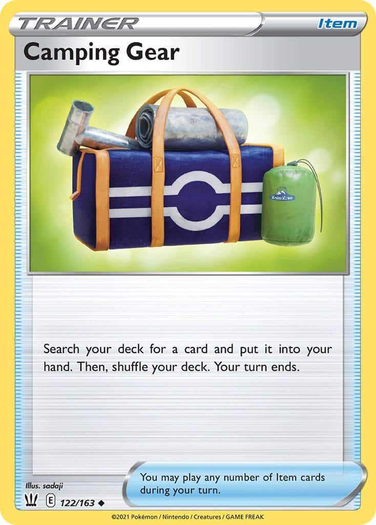 2021 Pokemon Trading Card Game Battle Styles Set List 122 Camping Gear