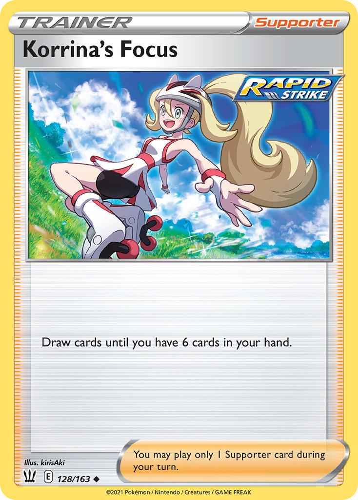 2021 Pokemon Trading Card Game Battle Styles Set List 128 Korrinas Focus