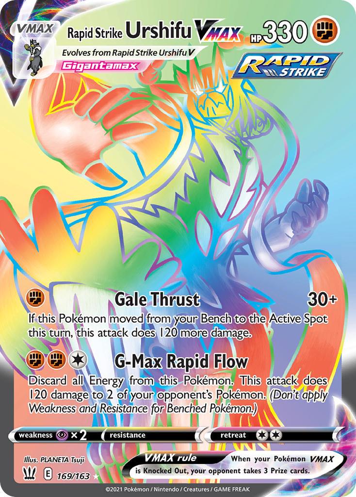 2021 Pokemon Trading Card Game Battle Styles Set List 169 Rapid Strike Urshifu VMAX
