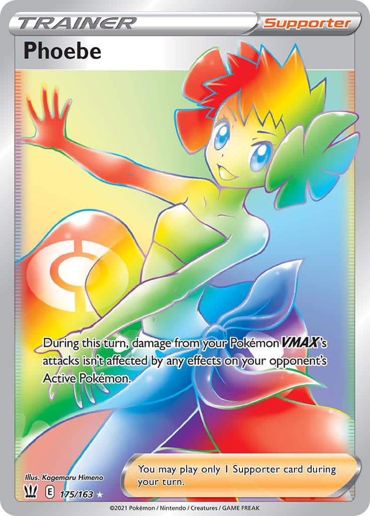 2021 Pokemon Trading Card Game Battle Styles Set List 175 Phoebe