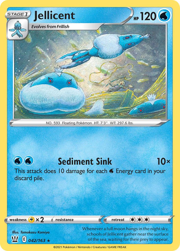 2021 Pokemon Trading Card Game Battle Styles Set List 42 Jellicent