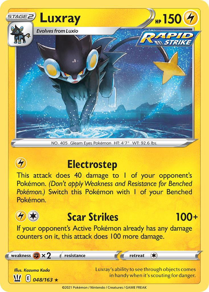 2021 Pokemon Trading Card Game Battle Styles Set List 48 Luxray