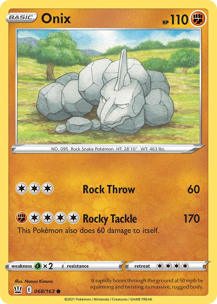 2021 Pokemon Trading Card Game Battle Styles Set List 68 Onix