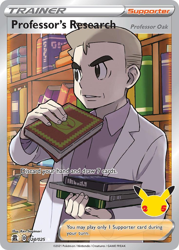 2021 Pokemon Trading Card Game Celebrations Price List 024 Professors Research