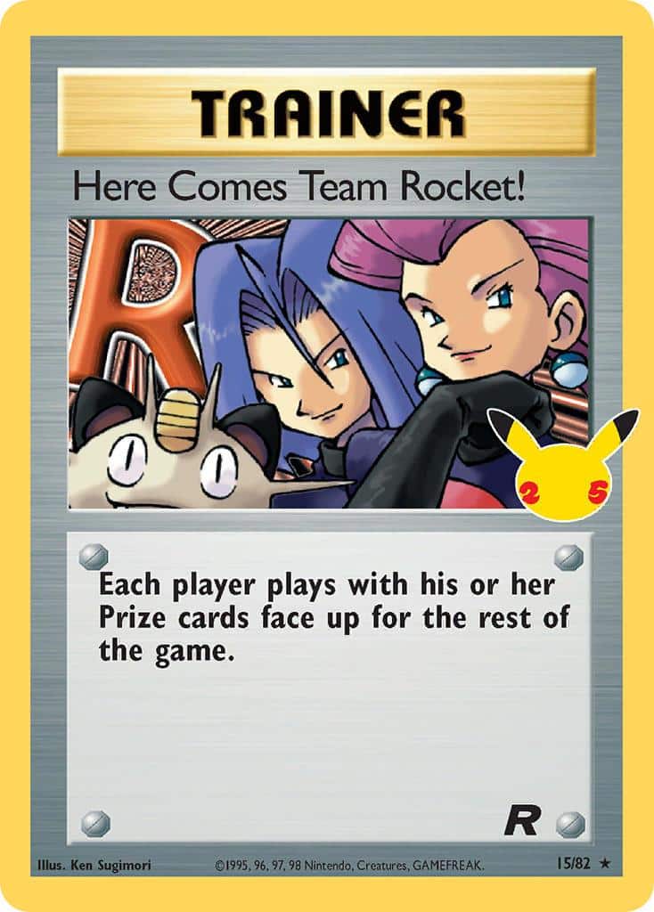 2021 Pokemon Trading Card Game Celebrations Price List 15 Here Comes Team Rocket