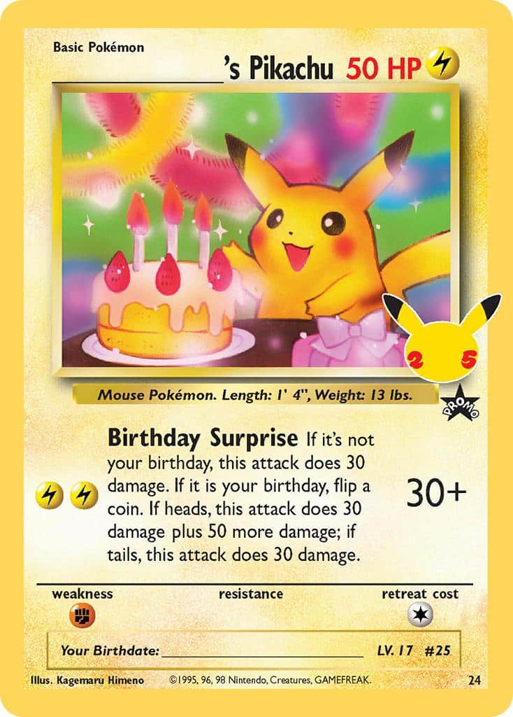 2021 Pokemon Trading Card Game Celebrations Price List 24 S Pikachu