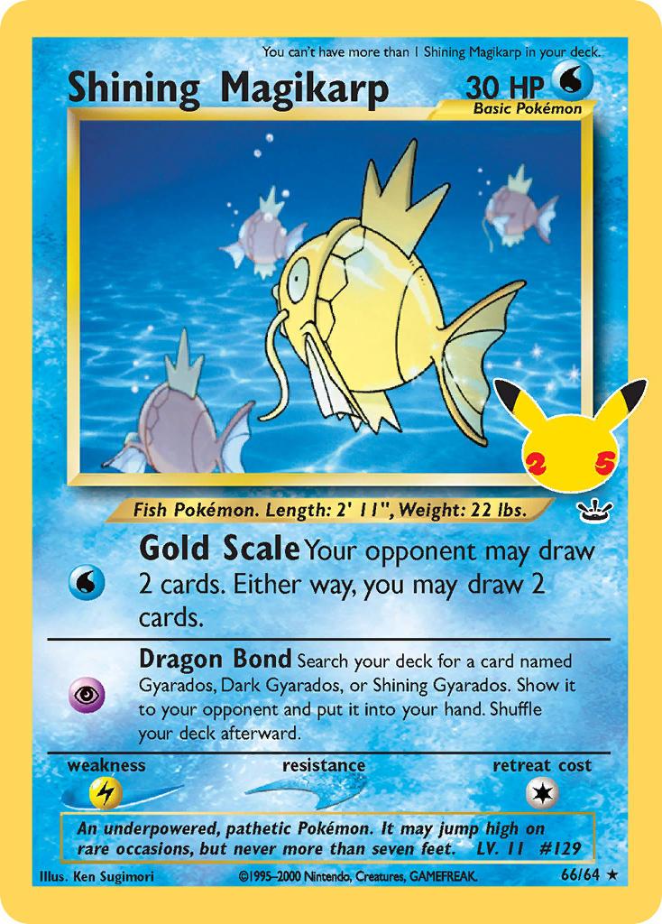 2021 Pokemon Trading Card Game Celebrations Price List 66 Shining Magikarp