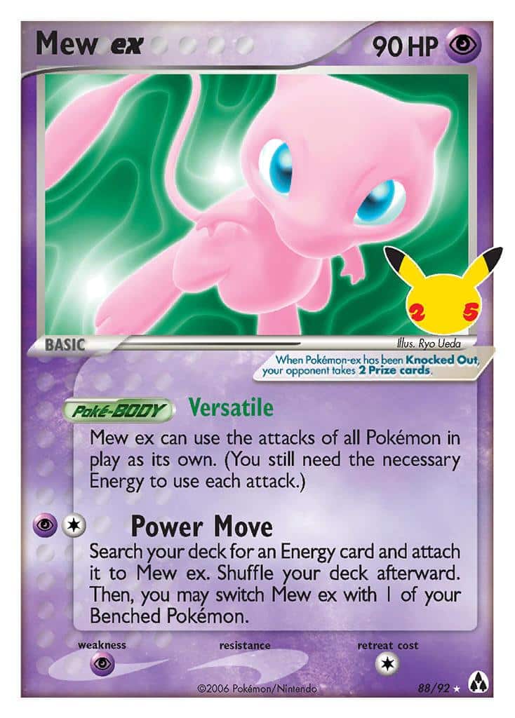 2021 Pokemon Trading Card Game Celebrations Price List 88 Mew Ex