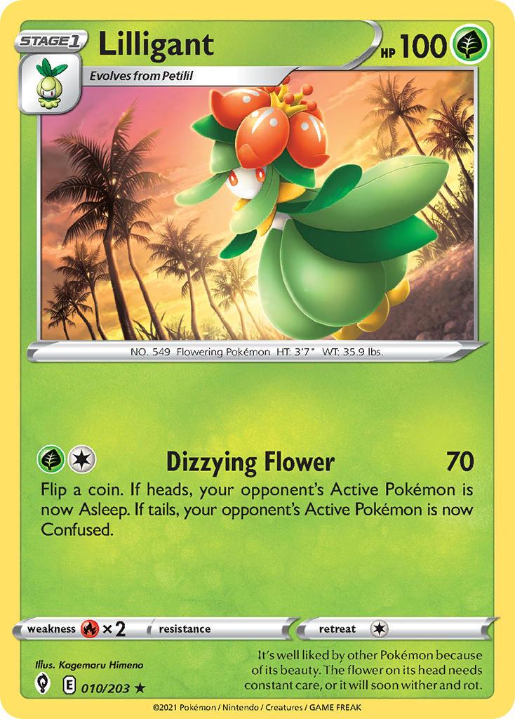 2021 Pokemon Trading Card Game Evolving Skies Price List 010 Lilligant