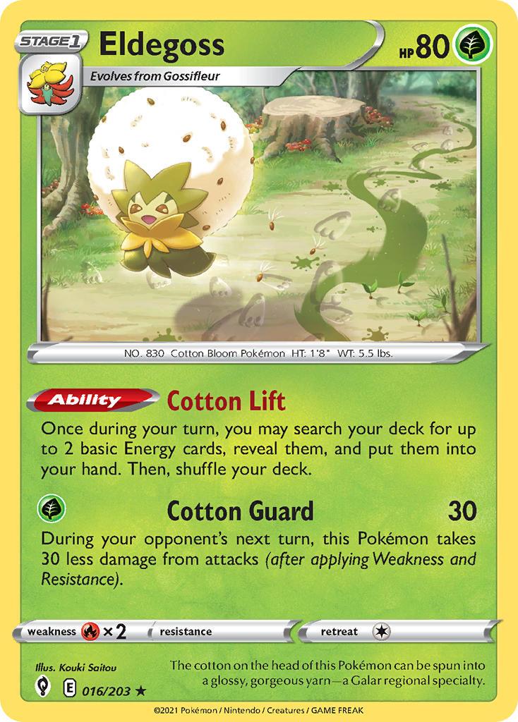 2021 Pokemon Trading Card Game Evolving Skies Price List 016 Eldegoss