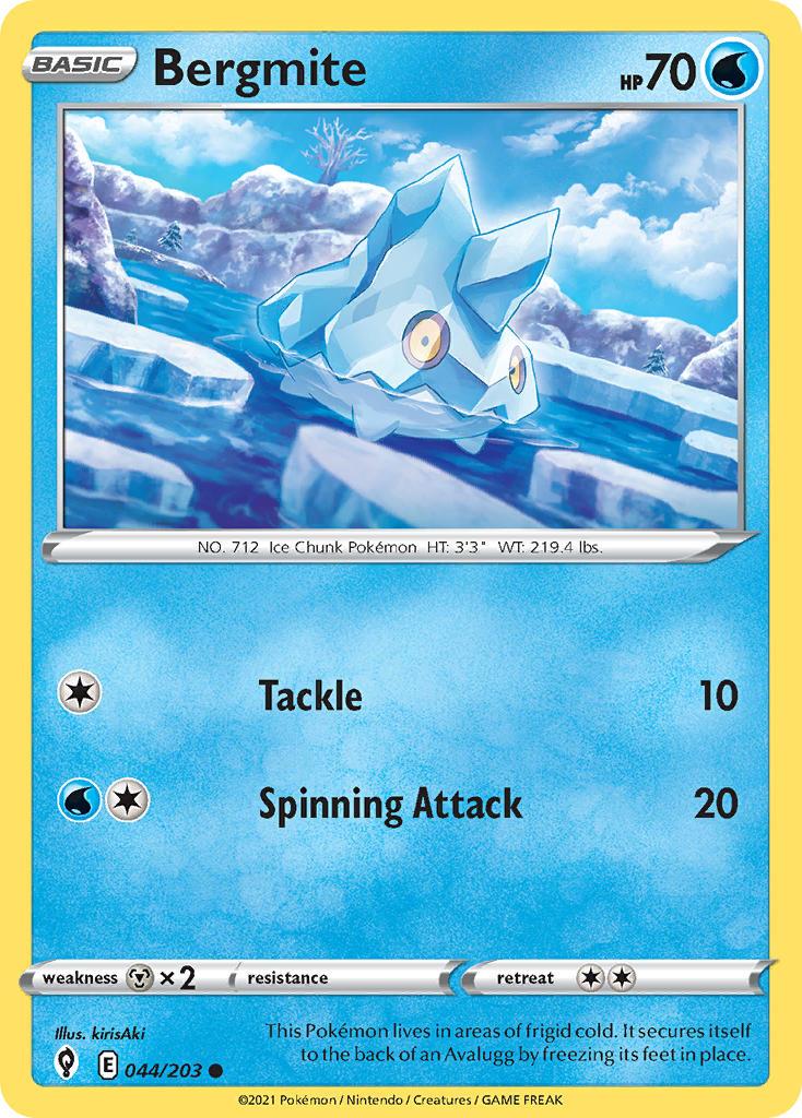 2021 Pokemon Trading Card Game Evolving Skies Price List 044 Bergmite