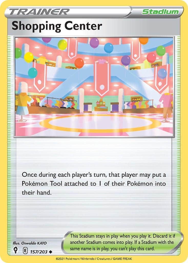 2021 Pokemon Trading Card Game Evolving Skies Price List 157 Shopping Center