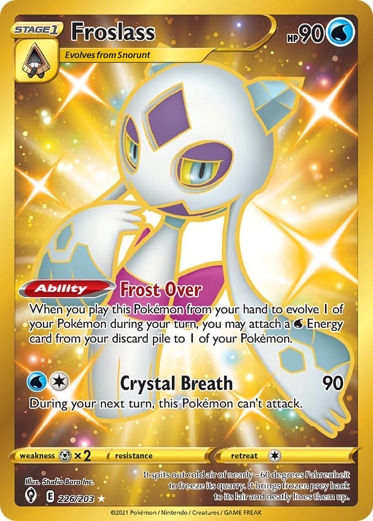 2021 Pokemon Trading Card Game Evolving Skies Price List 226 Froslass