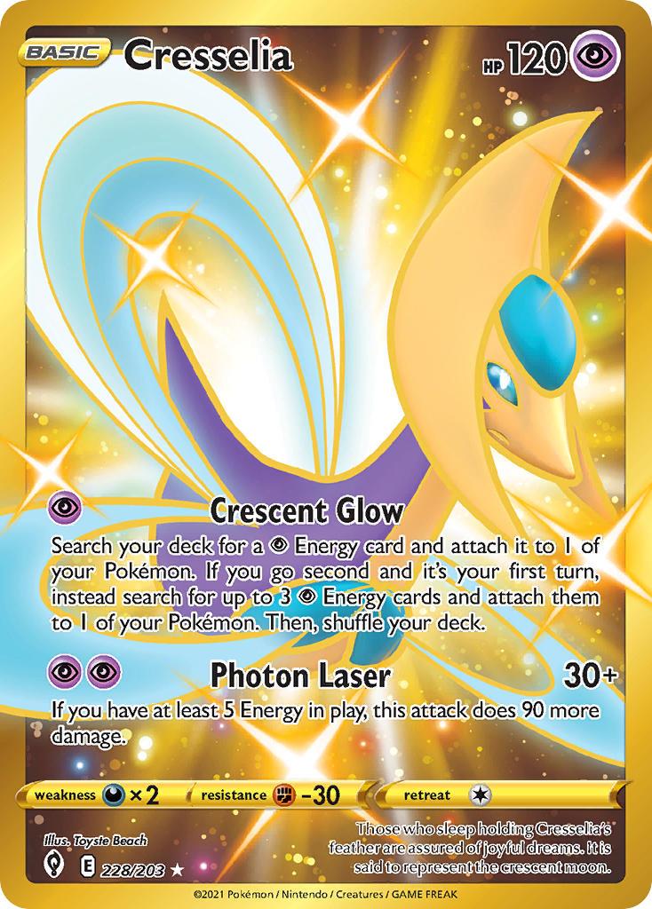 2021 Pokemon Trading Card Game Evolving Skies Price List 228 Cresselia