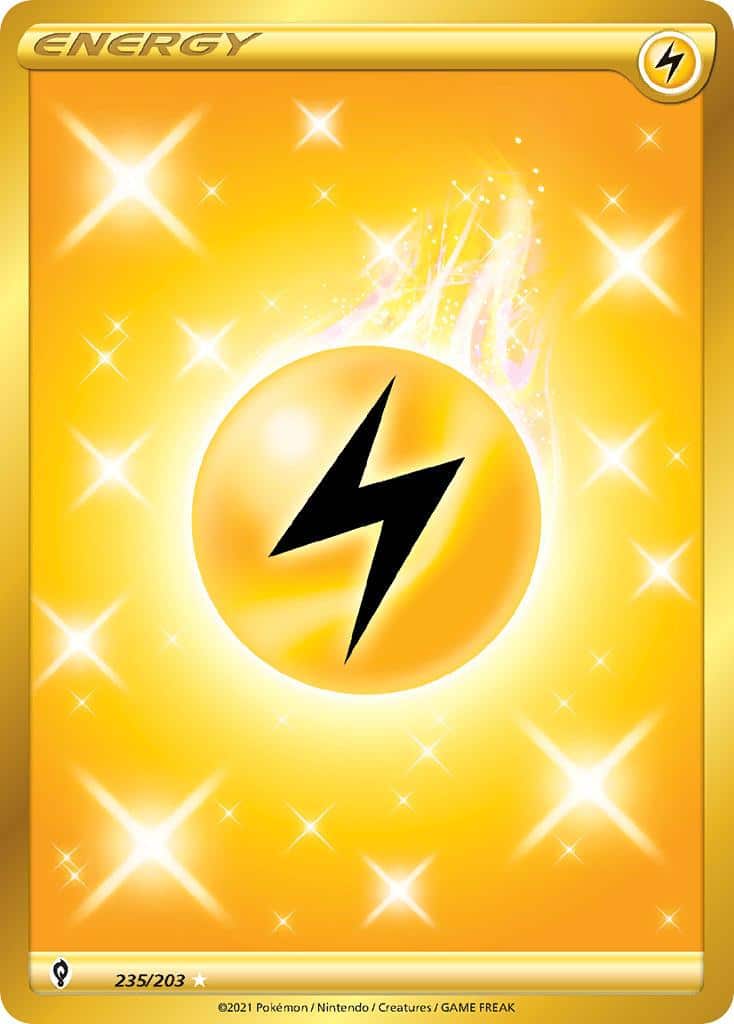 2021 Pokemon Trading Card Game Evolving Skies Price List 235 Lightning Energy
