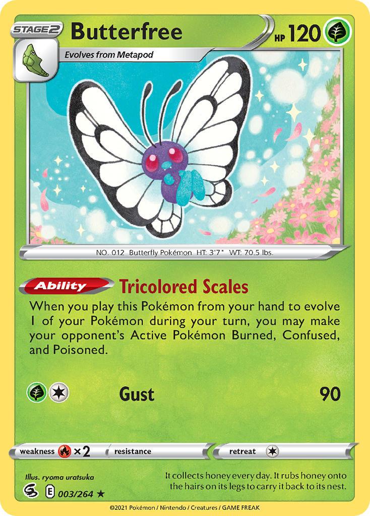 2021 Pokemon Trading Card Game Fusion Strike Price List 003 Butterfree