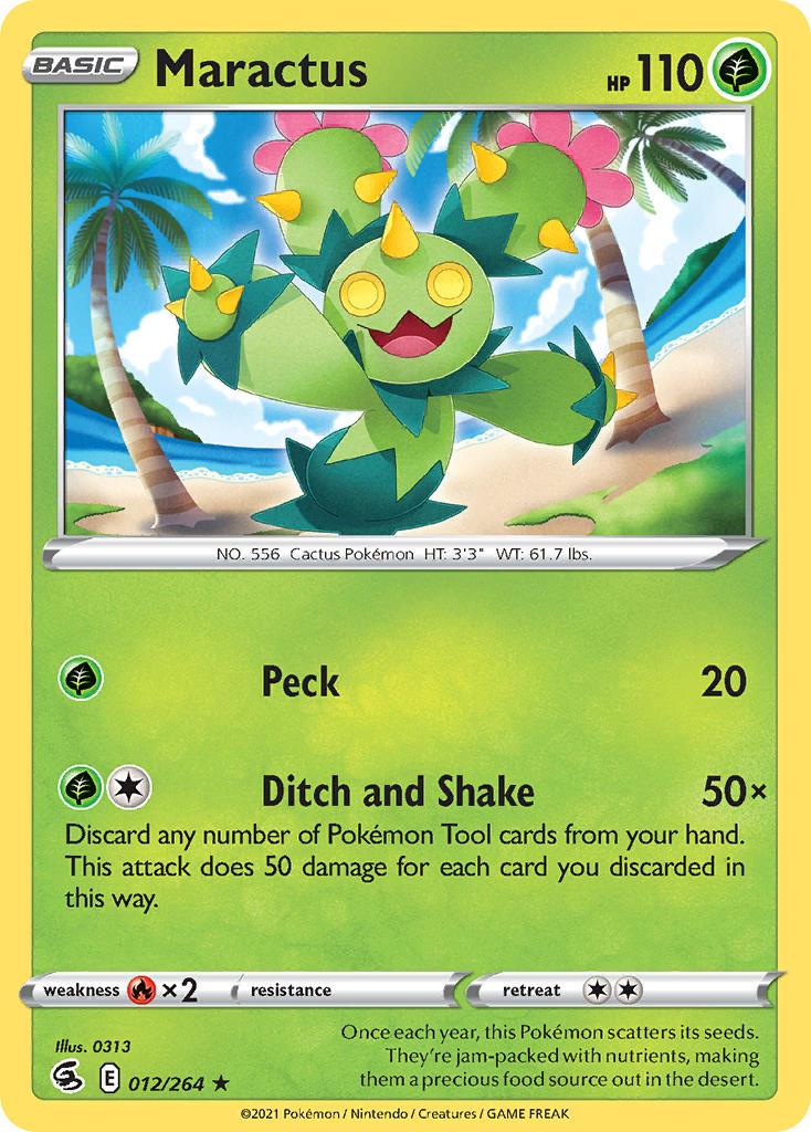 2021 Pokemon Trading Card Game Fusion Strike Price List 012 Maractus