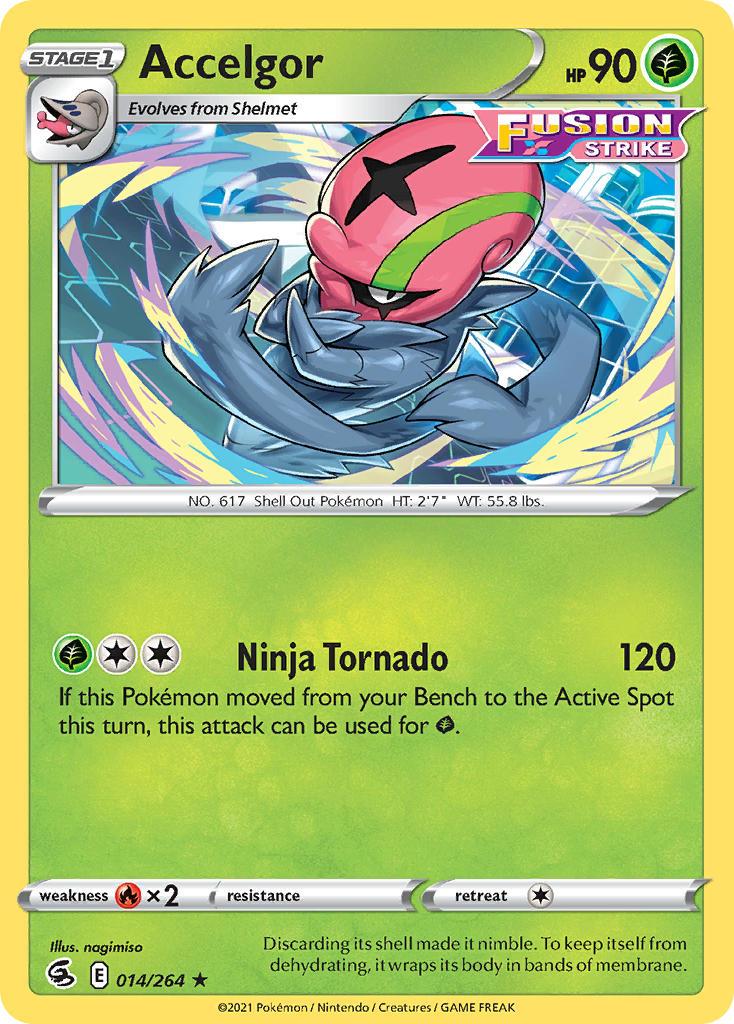 2021 Pokemon Trading Card Game Fusion Strike Price List 014 Accelgor