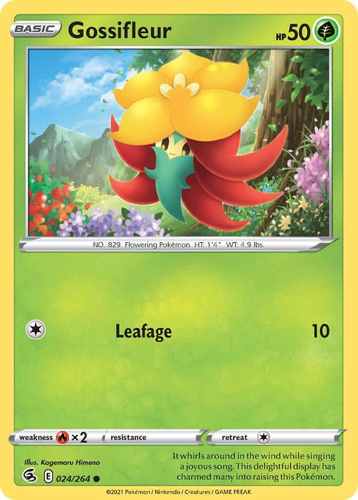 2021 Pokemon Trading Card Game Fusion Strike Price List 024 Gossifleur