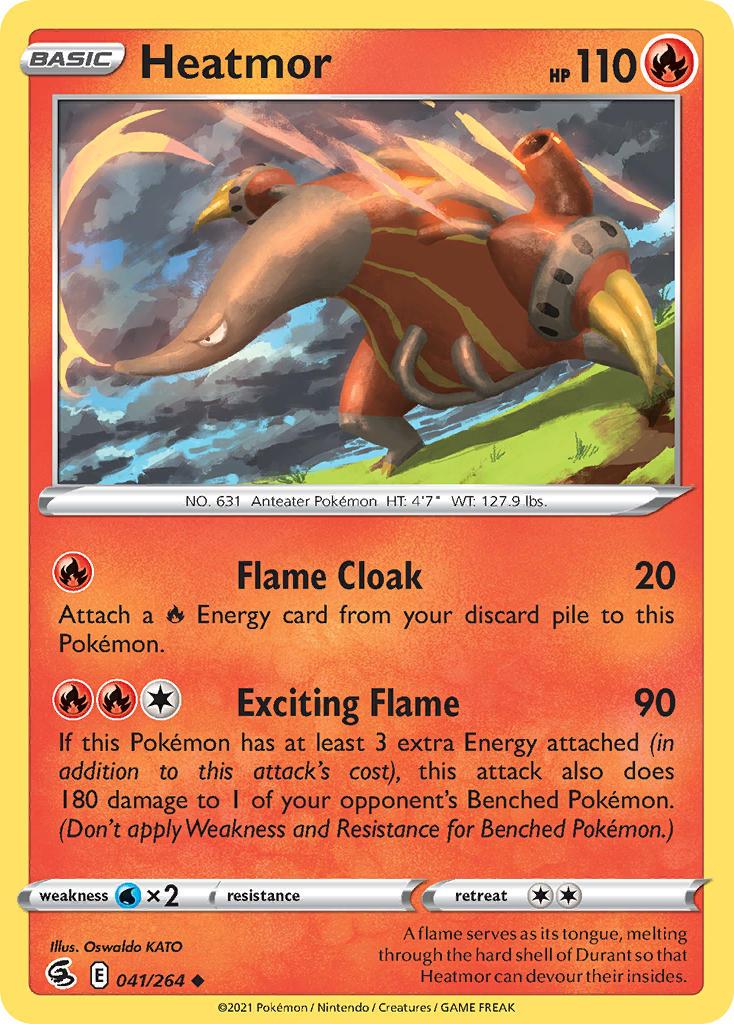 2021 Pokemon Trading Card Game Fusion Strike Price List 041 Heatmor