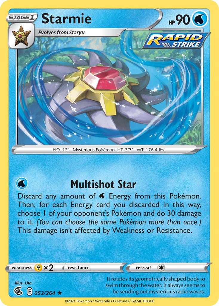 2021 Pokemon Trading Card Game Fusion Strike Price List 053 Starmie