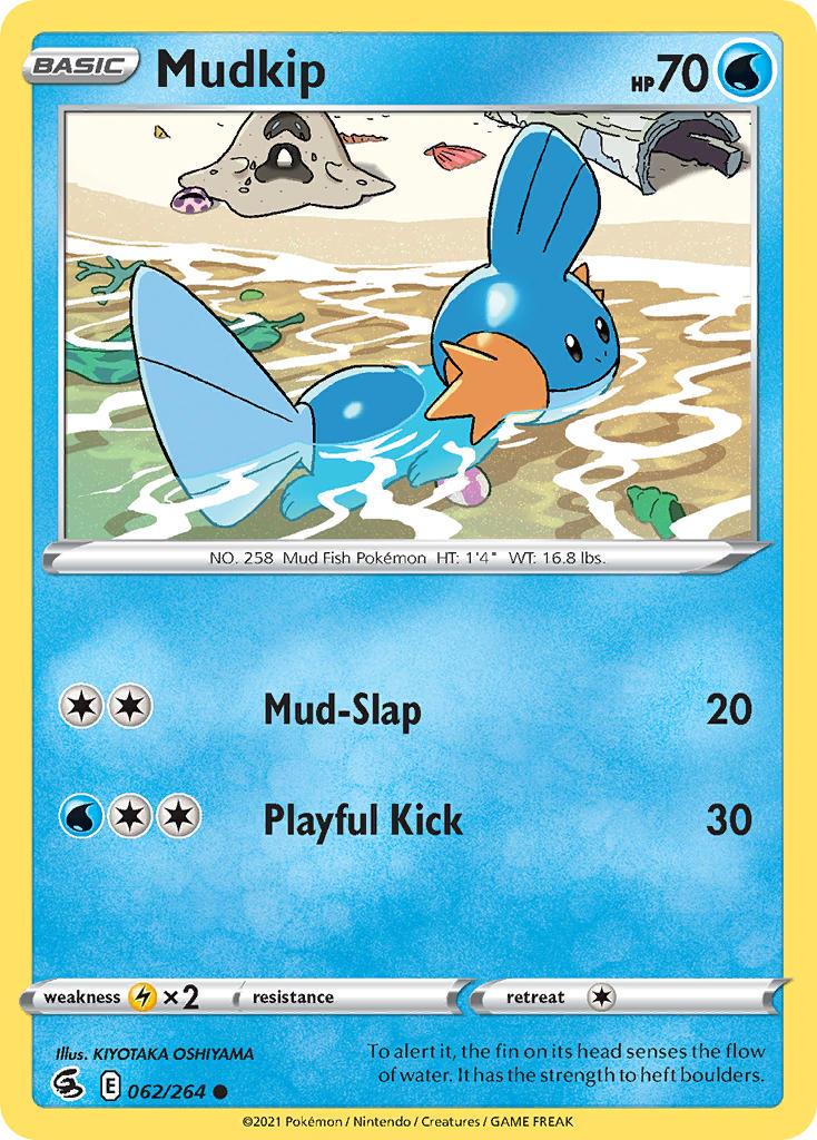 2021 Pokemon Trading Card Game Fusion Strike Price List 062 Mudkip