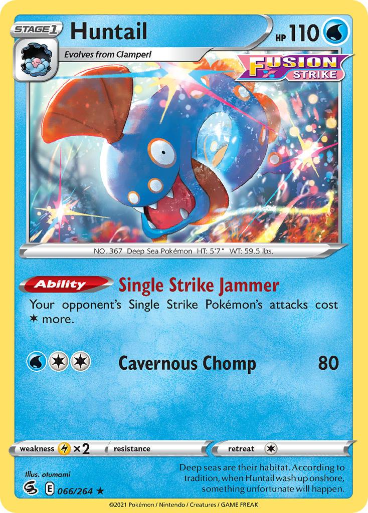 2021 Pokemon Trading Card Game Fusion Strike Price List 066 Huntail