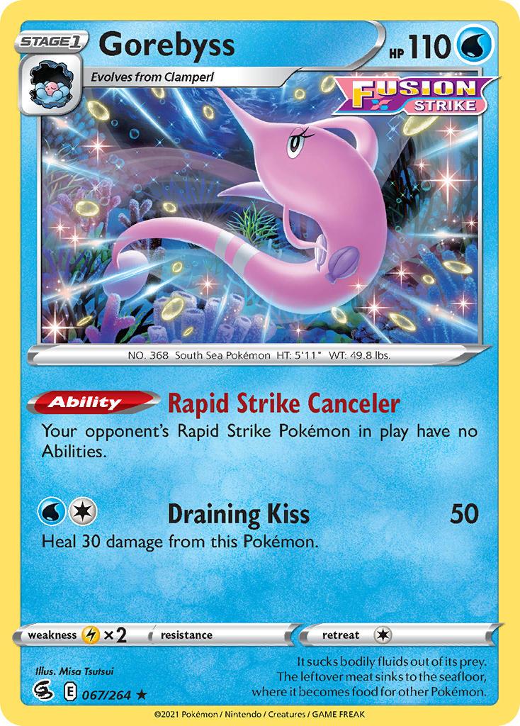 2021 Pokemon Trading Card Game Fusion Strike Price List 067 Gorebyss