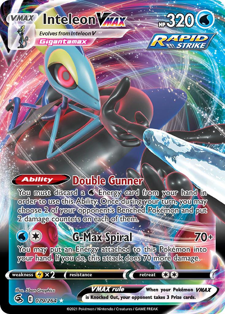 2021 Pokemon Trading Card Game Fusion Strike Price List 079 Inteleon VMAX