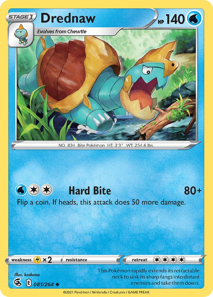 2021 Pokemon Trading Card Game Fusion Strike Price List 081 Drednaw