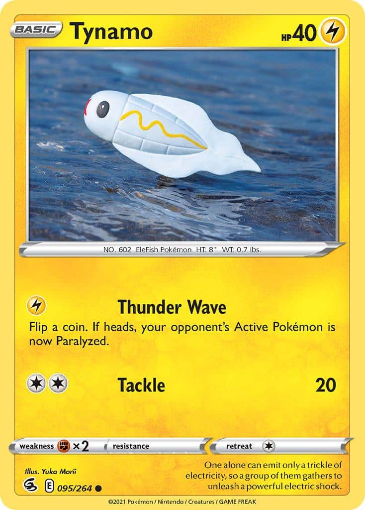 2021 Pokemon Trading Card Game Fusion Strike Price List 095 Tynamo