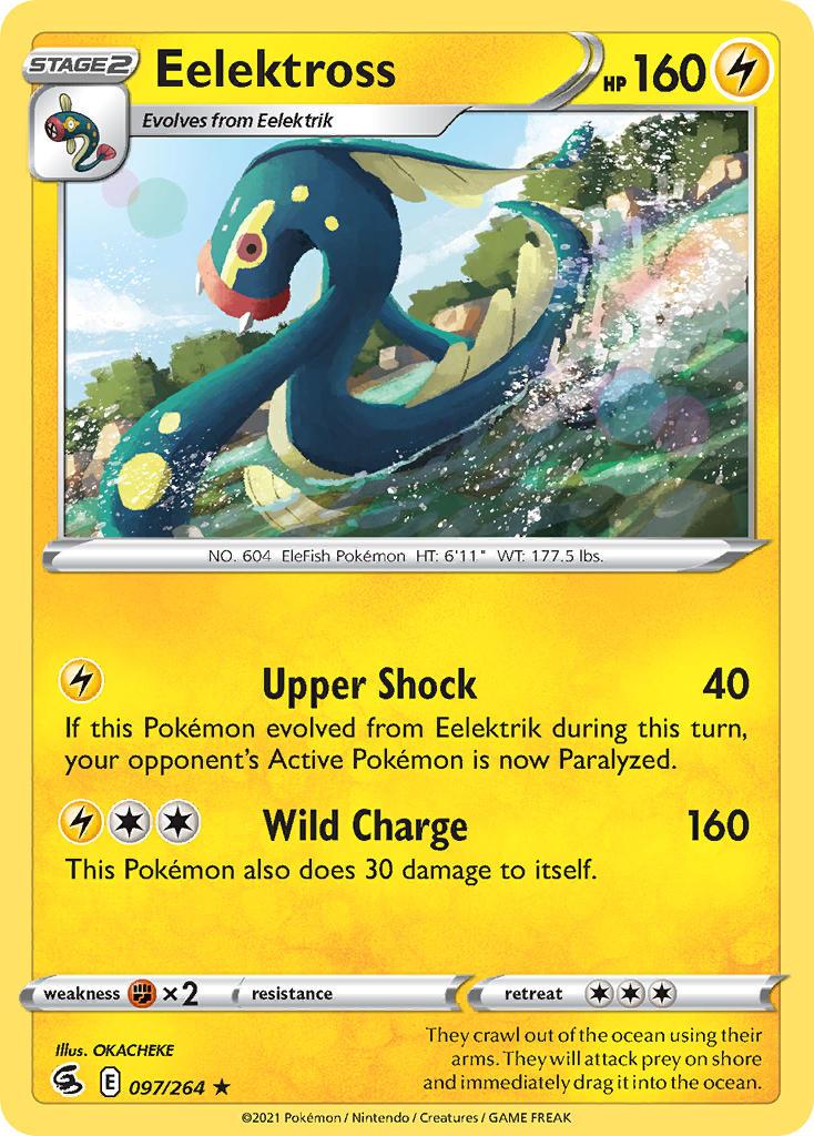 2021 Pokemon Trading Card Game Fusion Strike Price List 097 Eelektross