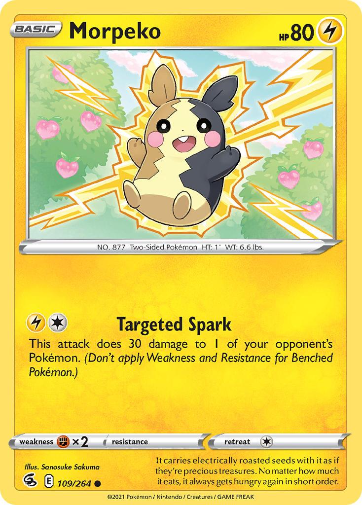 2021 Pokemon Trading Card Game Fusion Strike Price List 109 Morpeko