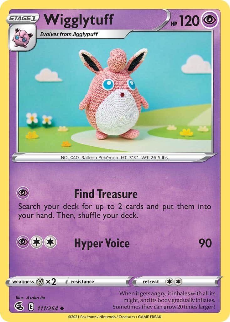 2021 Pokemon Trading Card Game Fusion Strike Price List 111 Wigglytuff