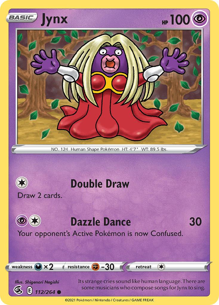 2021 Pokemon Trading Card Game Fusion Strike Price List 112 Jynx