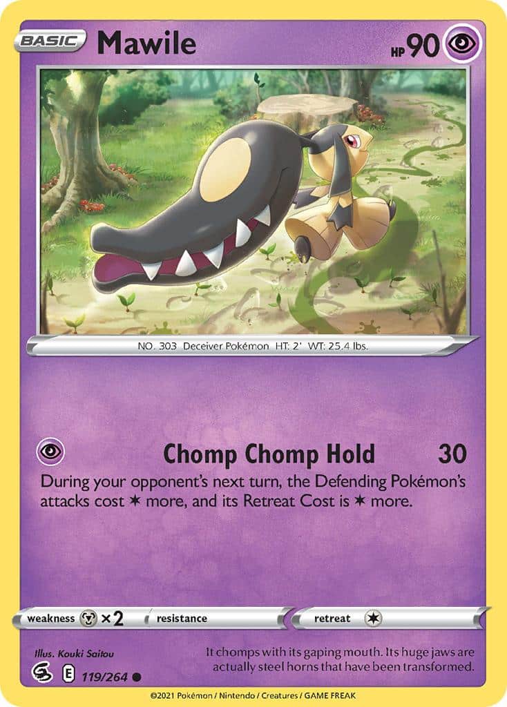 2021 Pokemon Trading Card Game Fusion Strike Price List 119 Mawile