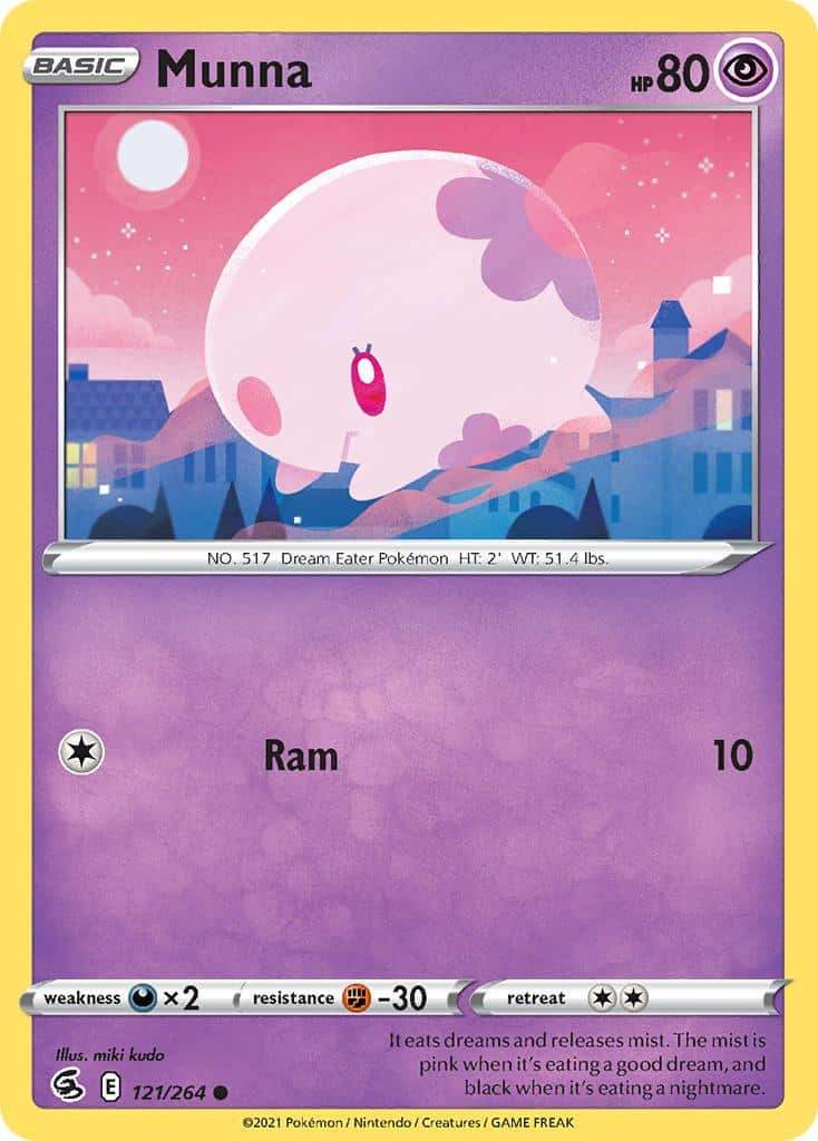 2021 Pokemon Trading Card Game Fusion Strike Price List 121 Munna