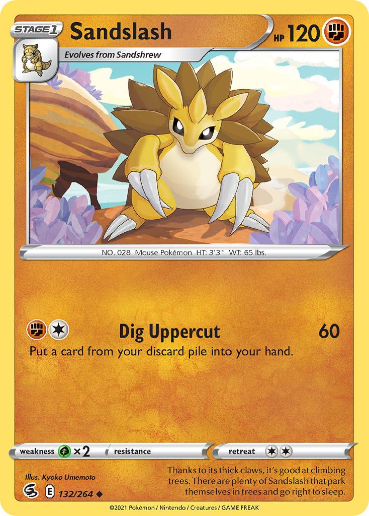 2021 Pokemon Trading Card Game Fusion Strike Price List 132 Sandslash