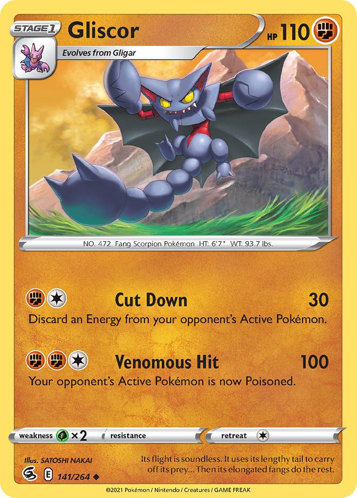 2021 Pokemon Trading Card Game Fusion Strike Price List 141 Gliscor