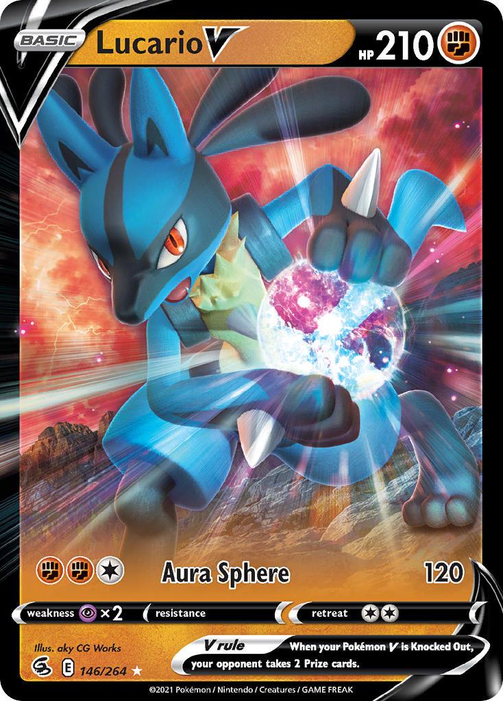 2021 Pokemon Trading Card Game Fusion Strike Price List 146 Lucario V