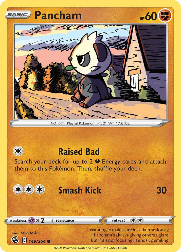 2021 Pokemon Trading Card Game Fusion Strike Price List 149 Pancham