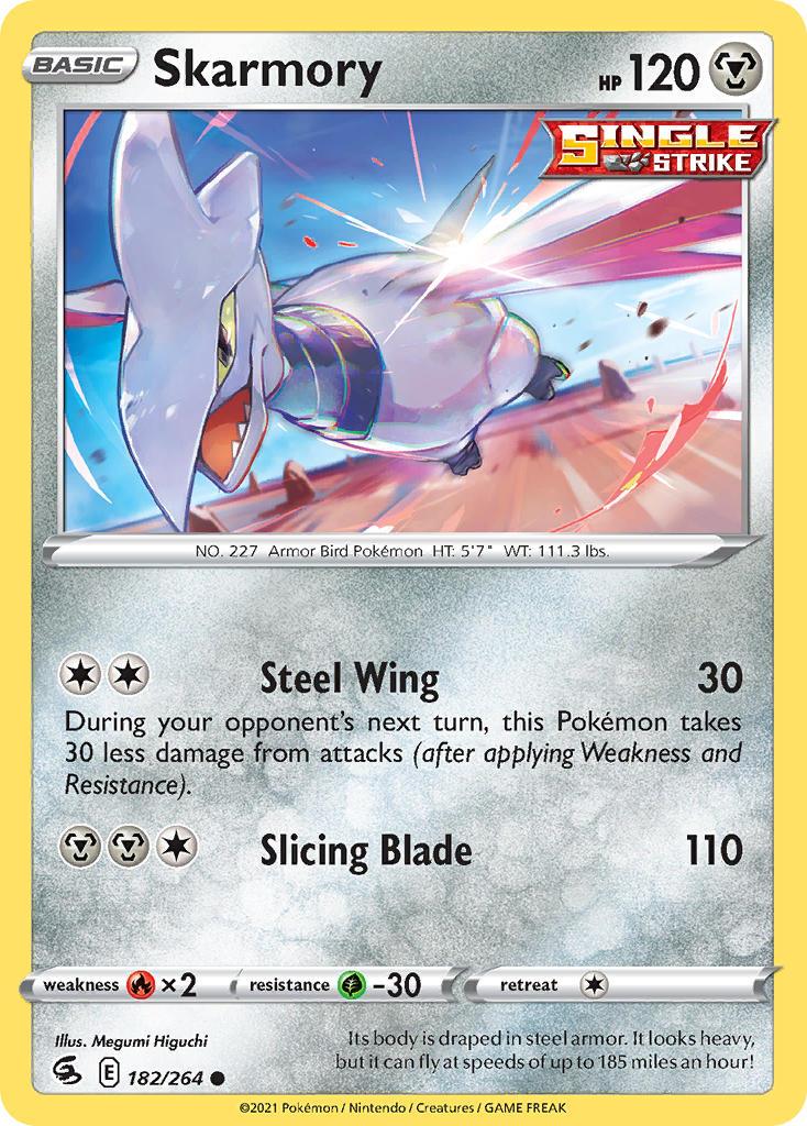 2021 Pokemon Trading Card Game Fusion Strike Price List 182 Skarmory