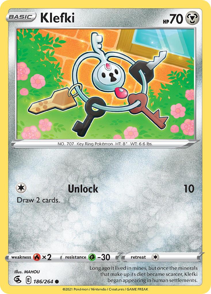 2021 Pokemon Trading Card Game Fusion Strike Price List 186 Klefki