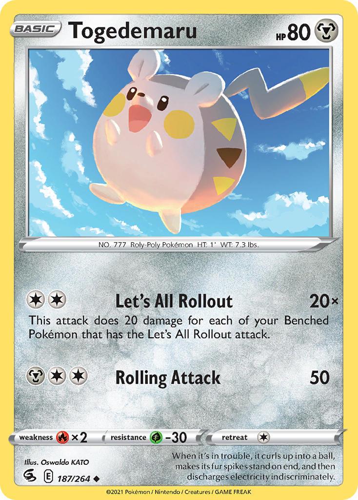 2021 Pokemon Trading Card Game Fusion Strike Price List 187 Togedemaru